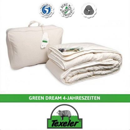Naturhaarbettdecke Texeler Green Dream 4-Jahreszeiten